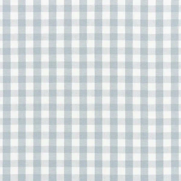 This 5-inch soft empire shade features Schumacher's signature Sky Elton Check pattern, bringing a refined traditional aesthetic with a fresh coastal twist. Perfect for adding personality to table lamps in bedrooms and living spaces. - alternate view