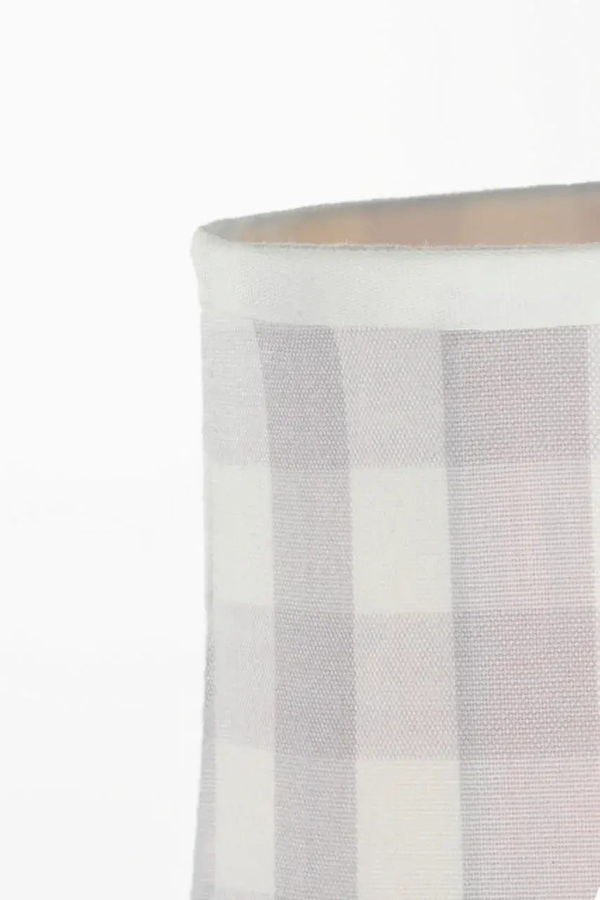 Schumacher 5" Lilac Elton Check Soft Empire Shade - Image 4