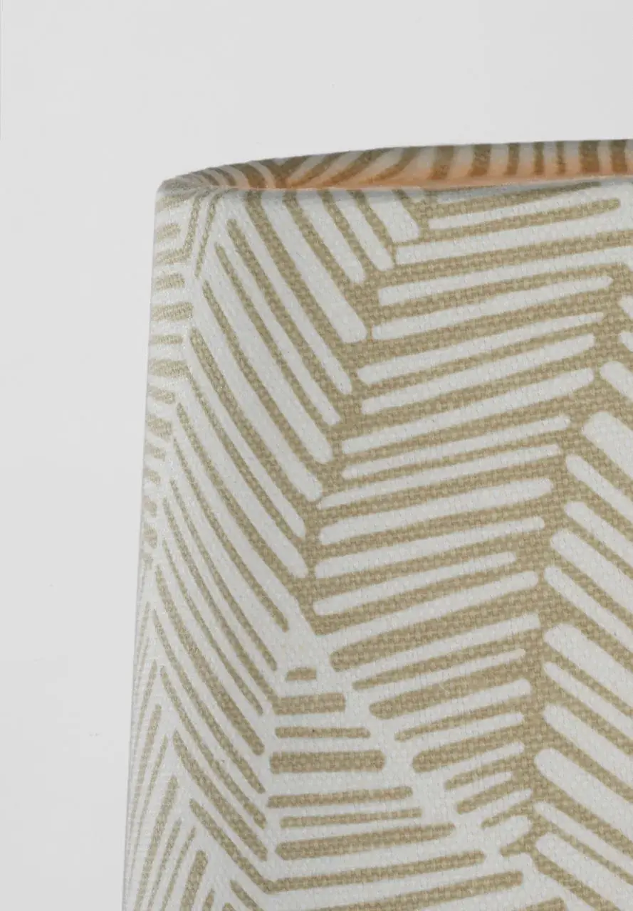 Schumacher 5" Taupe Abstract Leaf Empire Shade - Image 4