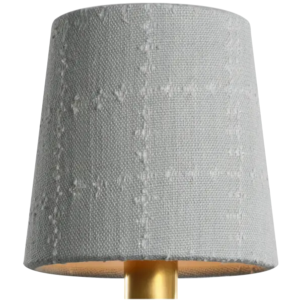 This 5-inch empire shade features Schumacher's signature Sky Elin Check pattern in soft blue tones. The traditional check design adds visual interest while maintaining versatility across decor styles.