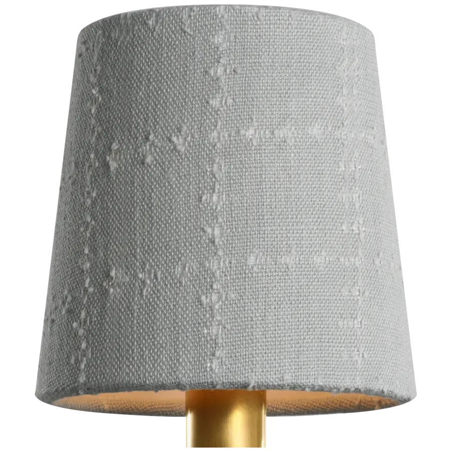 Schumacher 5" Sky Elin Check Empire Shade - Image 1