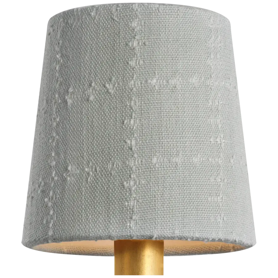 Schumacher 5" Sky Elin Check Empire Shade - Image 3