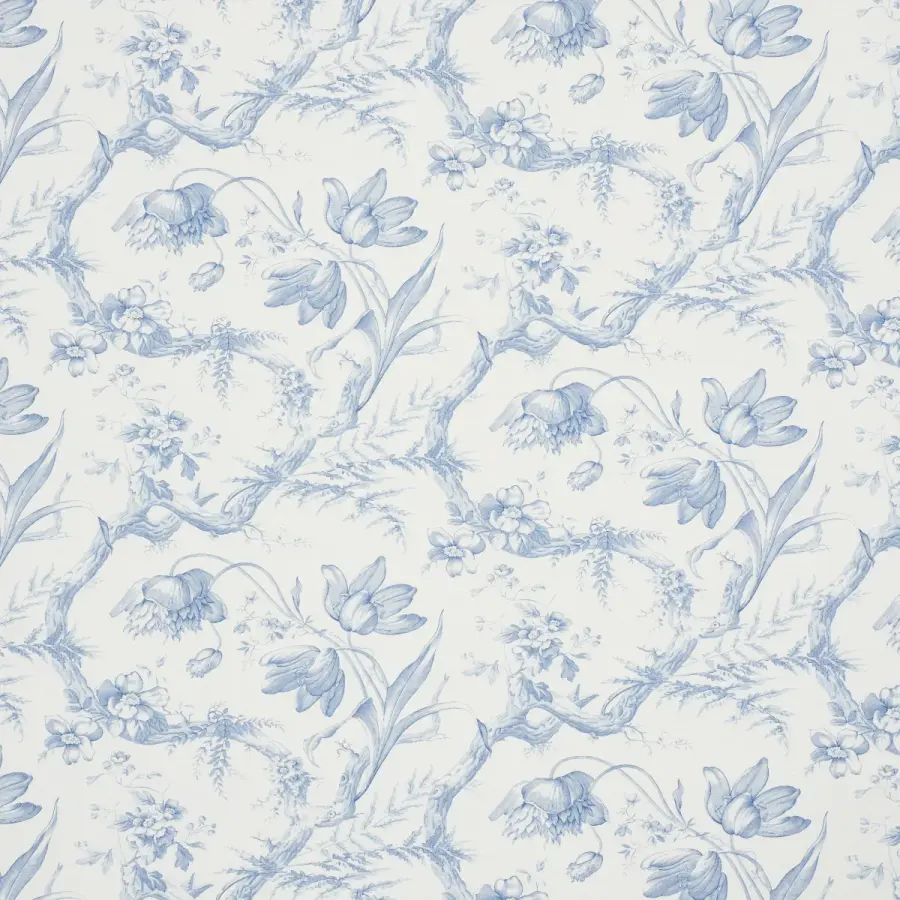 Schumacher Delft Toile De Fleurs Bell Empire Shade - Image 2