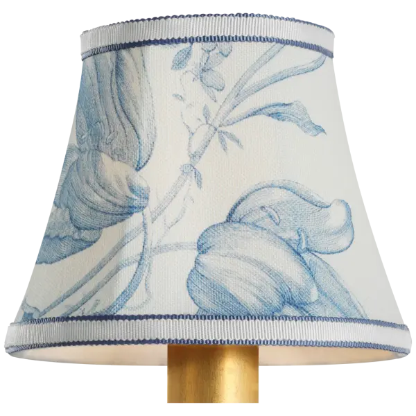 Schumacher Delft Toile De Fleurs Bell Empire Shade - Image 3