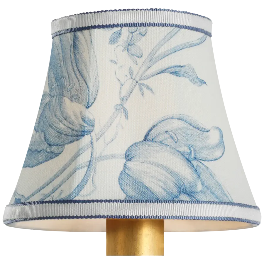Schumacher Delft Toile De Fleurs Bell Empire Shade - Image 4