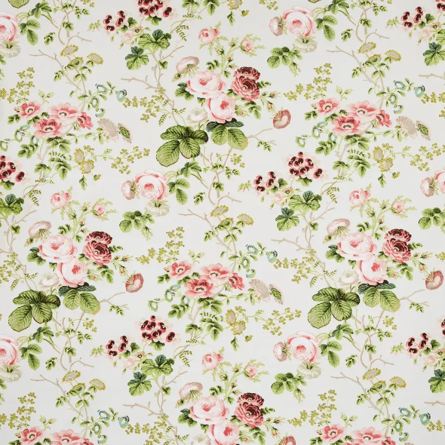 Schumacher 5" Blush Salisbury Chintz Bell Empire Shade - Image 2