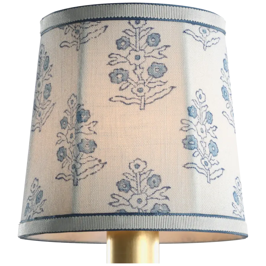 Schumacher 5" Blue Aditi Soft Empire Shade - Image 1