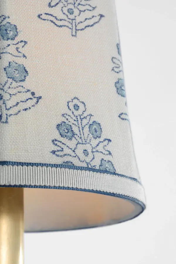 Schumacher 5" Blue Aditi Soft Empire Shade - Image 4