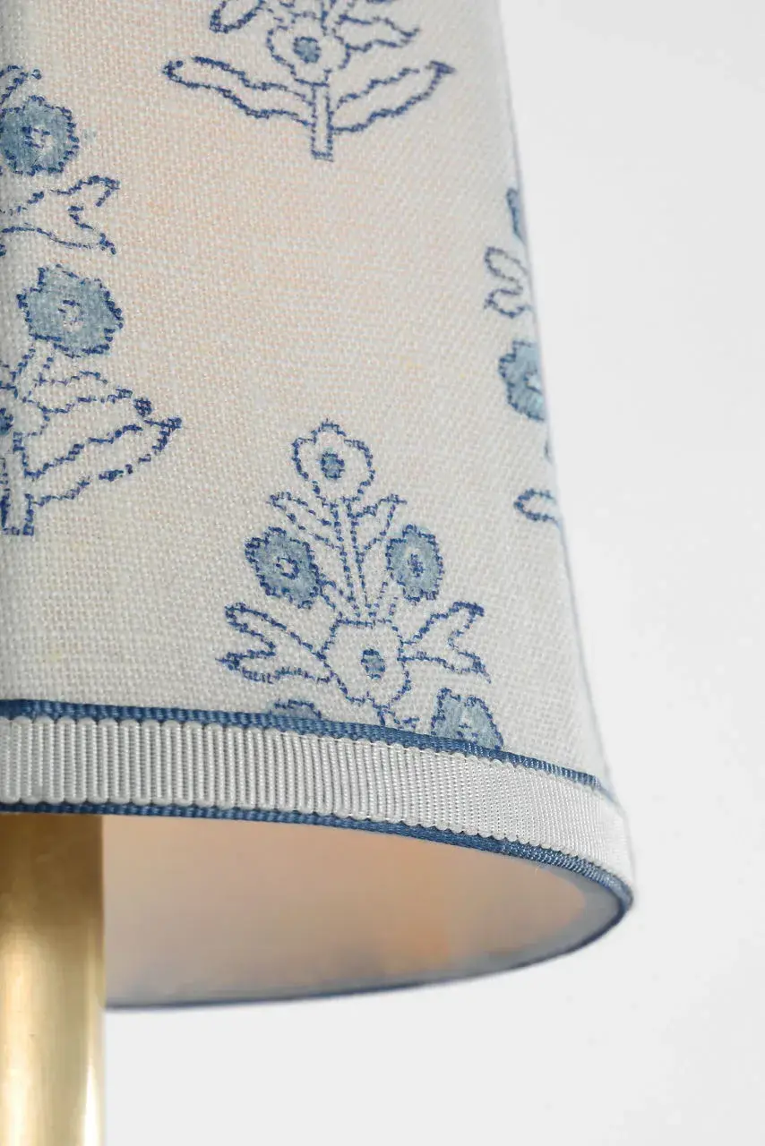 Schumacher 5" Blue Aditi Soft Empire Shade - Image 4