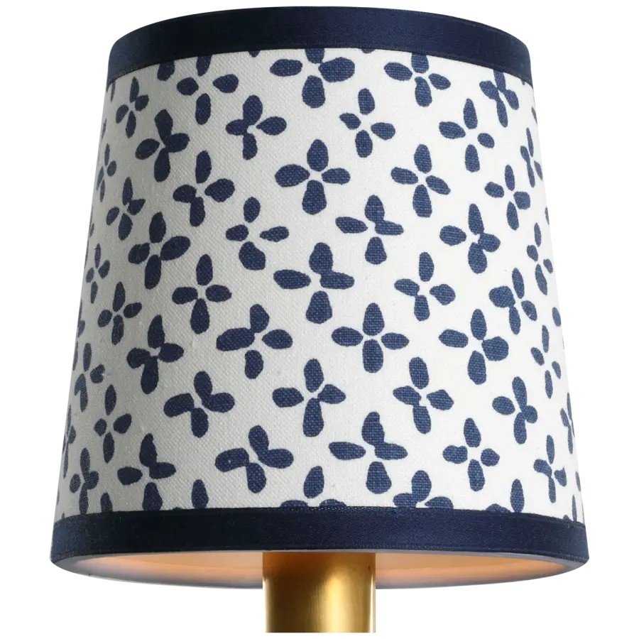 Schumacher Blue Emerson Empire Shade 5" - Image 1