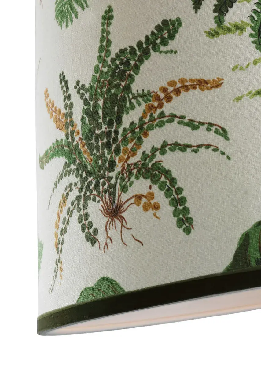 Schumacher 16" Document Les Fougères Empire Shade with Trim - Image 2