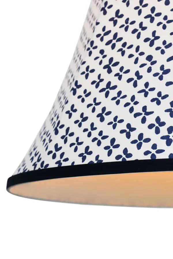 Schumacher 20" Blue Emerson Soft Empire Shade - Image 5