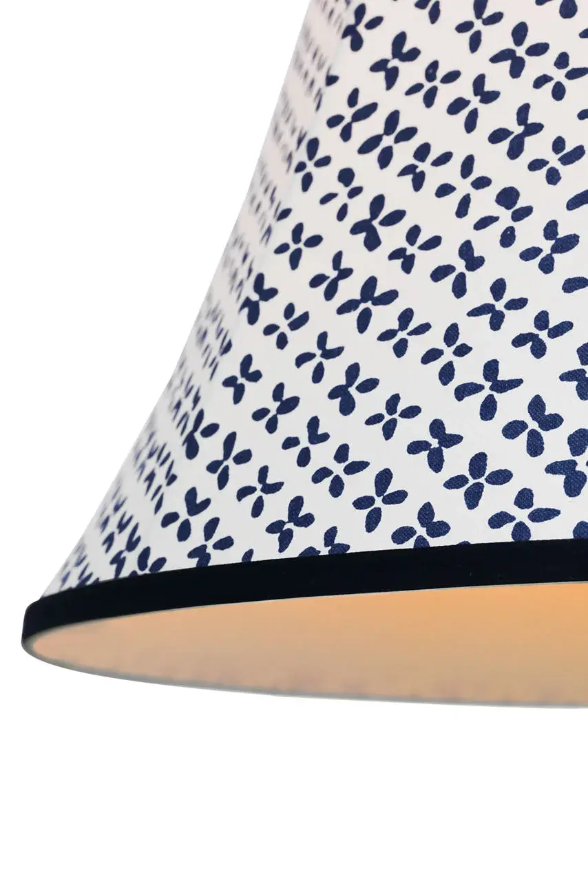 Schumacher 20" Blue Emerson Soft Empire Shade - Image 5
