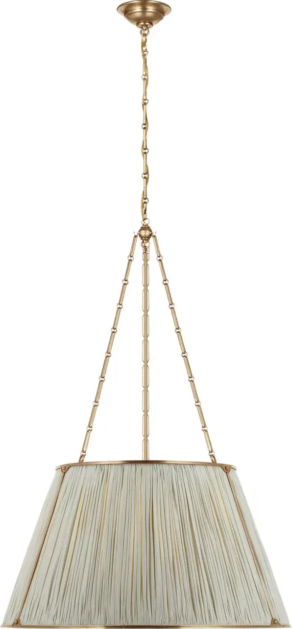 Allister 29" Hanging Shade in Hand-Rubbed Antique Brass - Image 2