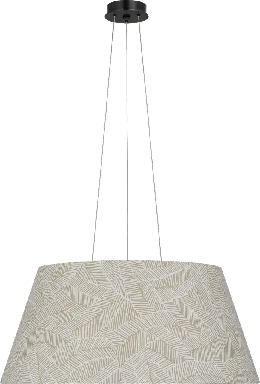 Caufield 29" Hanging Shade in Bronze with Taupe Abstract Leaf - Image 2