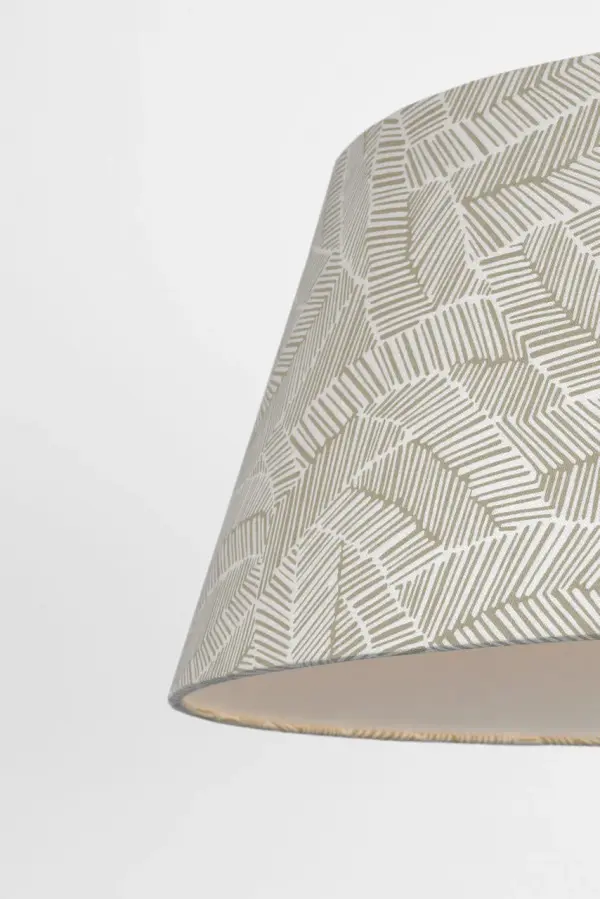 Caufield 29" Hanging Shade in Bronze with Taupe Abstract Leaf - Image 3