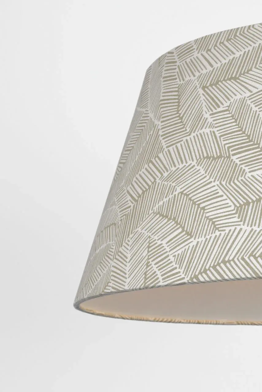 Caufield 29" Hanging Shade in Bronze with Taupe Abstract Leaf - Image 3