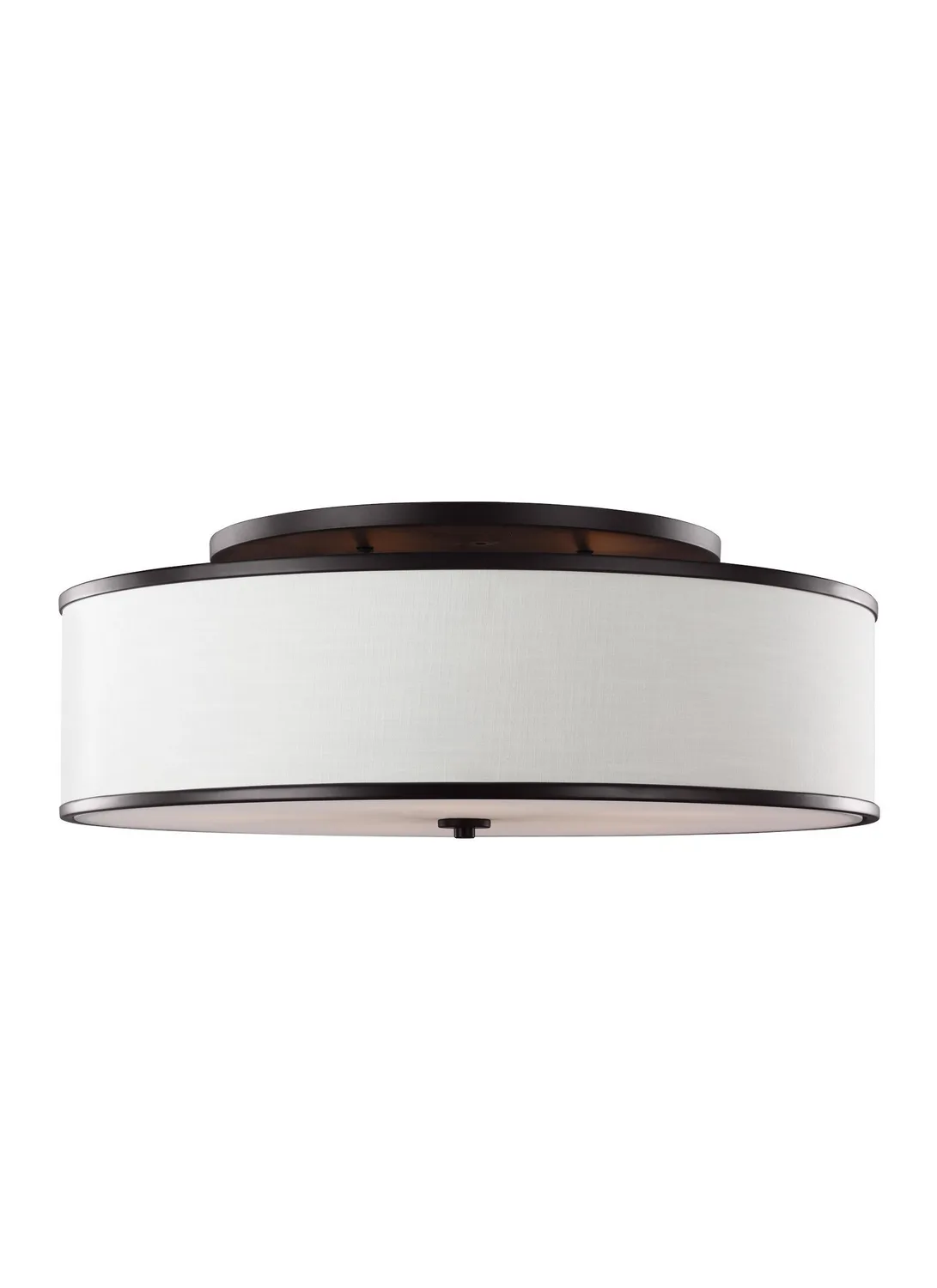Lennon Five Light Semi-Flush Mount in Oil Rubbed Bronze