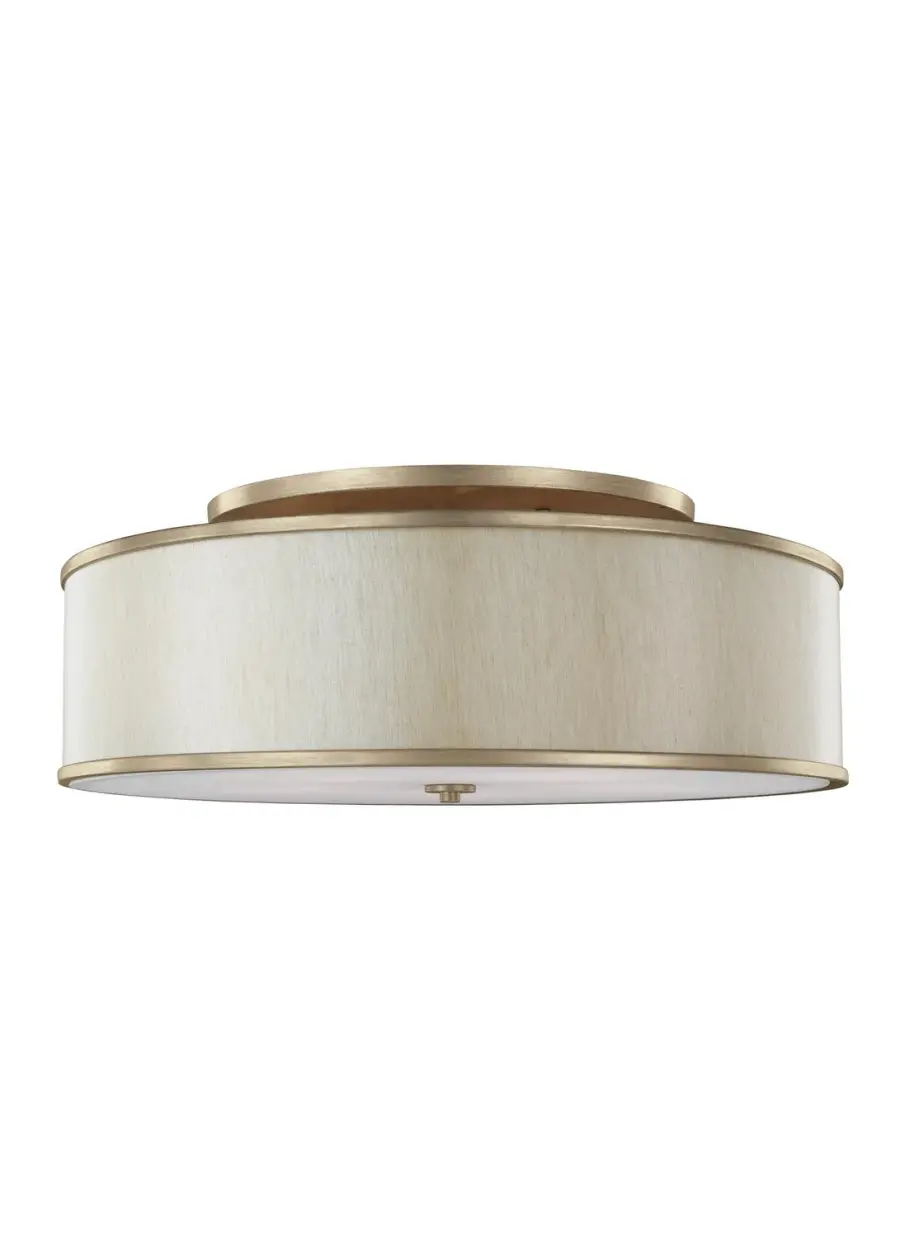 Lennon Five Light Semi-Flush Mount in Sunset Gold