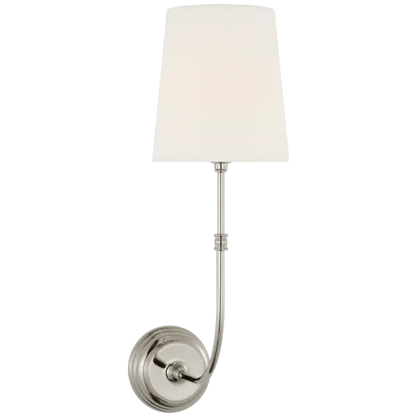 Elegant 20" Transitional Sconce with Timeless Polished Nickel Finish