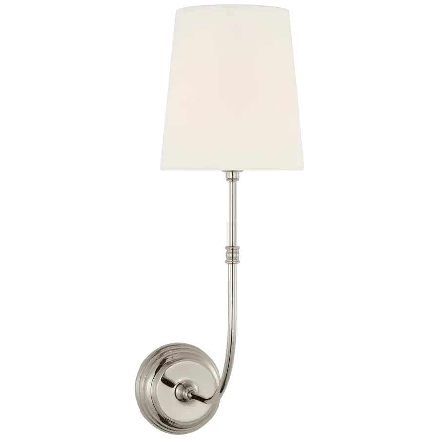 Elegant 20" Transitional Sconce with Timeless Polished Nickel Finish