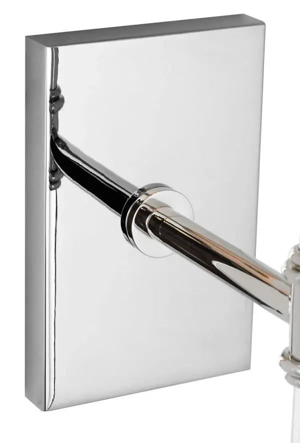 Camille 16" Sconce in Polished Nickel with Linen Shade - Image 5