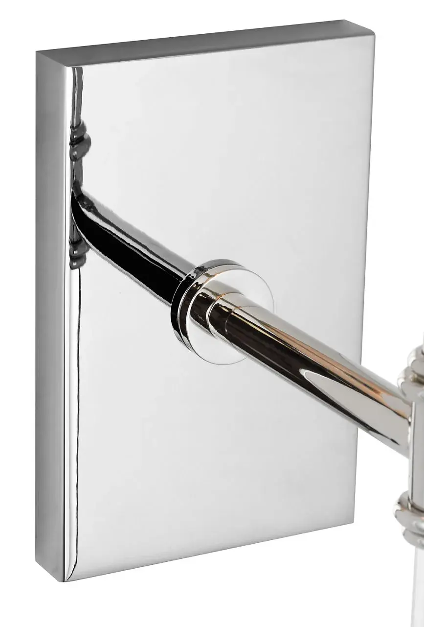 Camille 16" Sconce in Polished Nickel with Linen Shade - Image 5