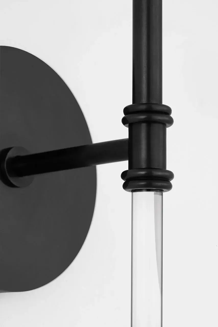 Camille 20" Cordless Sconce in Bronze with Linen Shade - Image 5