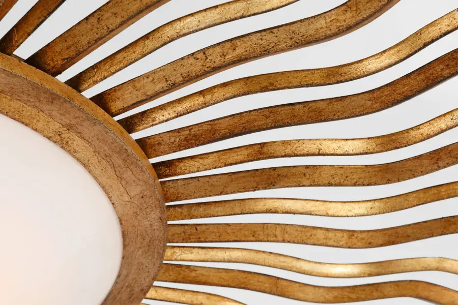 Grand Statement Semi-Flush with Luxurious Gilded Iron Finish - Image 5