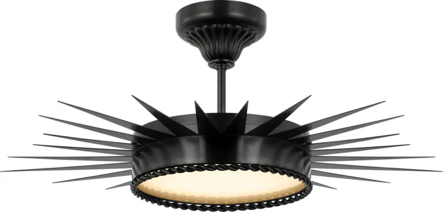 Soleil 28" Semi-Flush Mount in Bronze with White Glass - Image 1