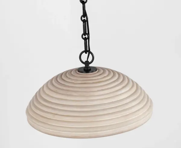 Emerson 16" Pendant in Bronze with Ash Rattan Shade - Image 8