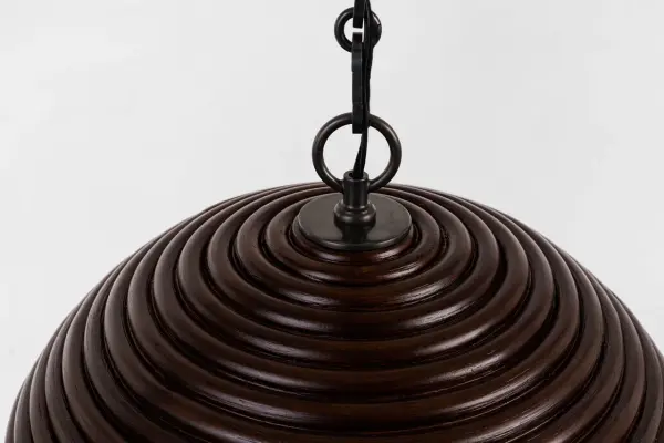 Emerson 16" Pendant in Bronze with Espresso Rattan Shade - Image 6