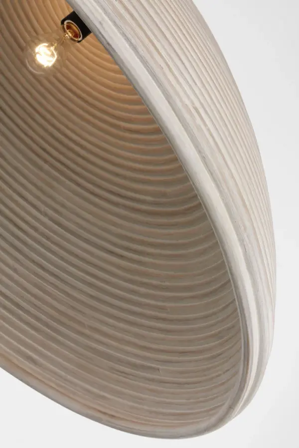 Emerson 42" Pendant in Bronze with Ash Rattan Shade - Image 4