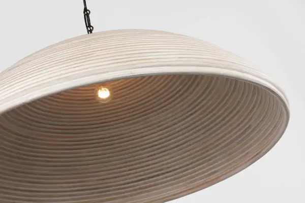Emerson 42" Pendant in Bronze with Ash Rattan Shade - Image 5