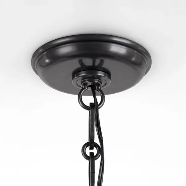 Emerson 42" Pendant in Bronze with Espresso Rattan Shade - Image 3