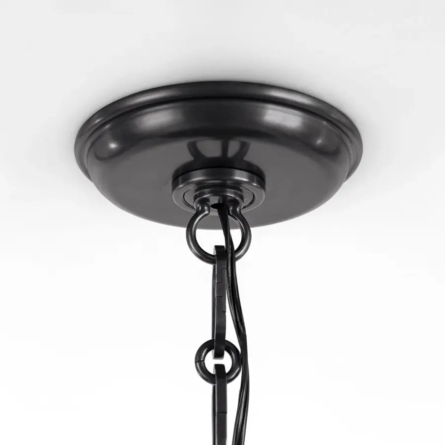 Emerson 42" Pendant in Bronze with Espresso Rattan Shade - Image 3