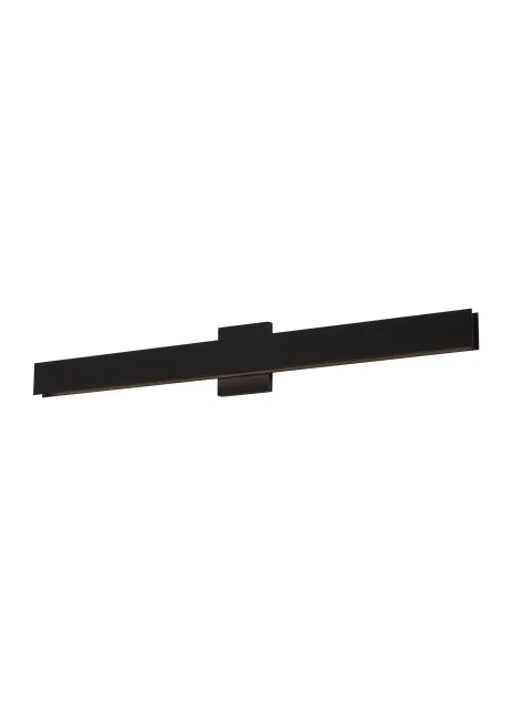 Bau 36" LED Bath Vanity Light in Nightshade Black