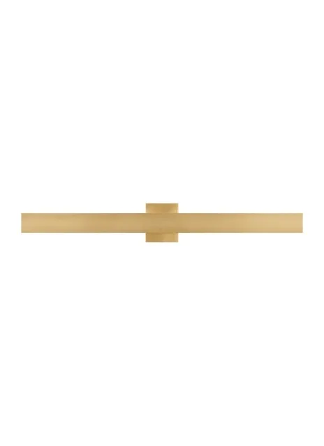 Bau 36" LED Bath Vanity Light in Natural Brass
