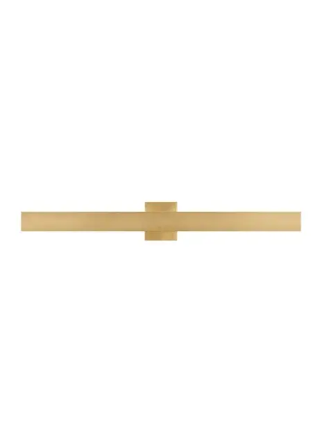 Bau 36" LED Bath Vanity Light in Natural Brass