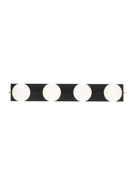 Orbel Four Light Bath Vanity in Matte Black