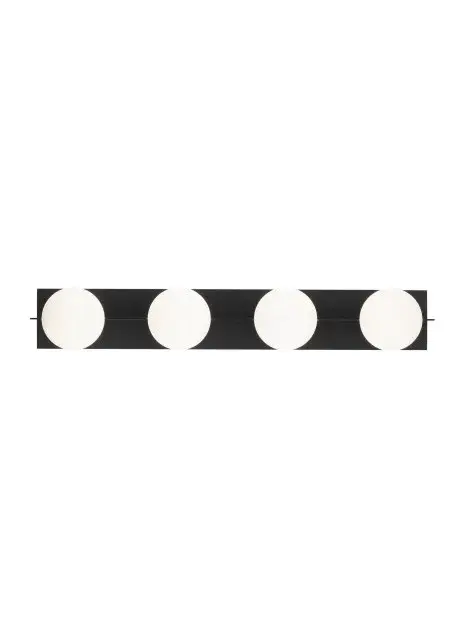 Orbel Four Light Bath Vanity in Matte Black