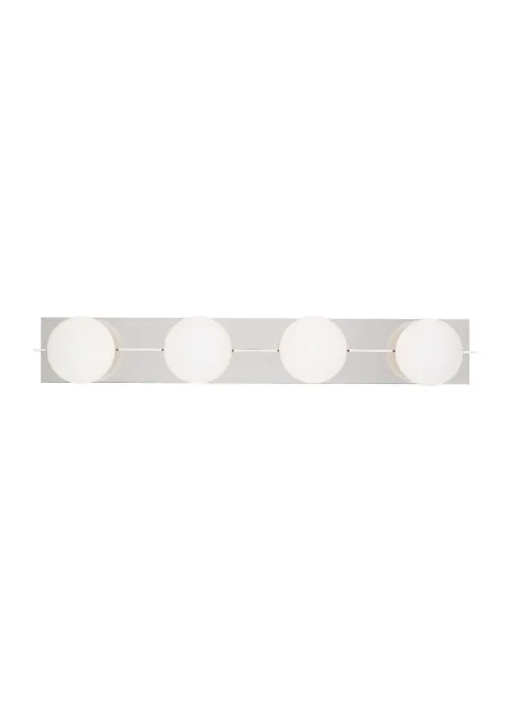 Orbel Four Light Bath Vanity in Polished Nickel