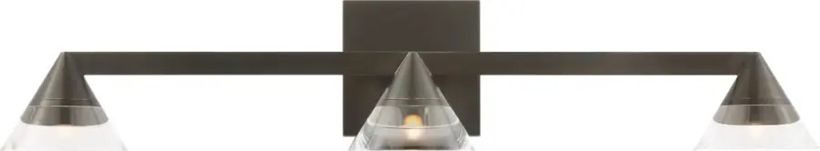 Industrial-Inspired Vanity Light with Crystal Elegance - Image 1