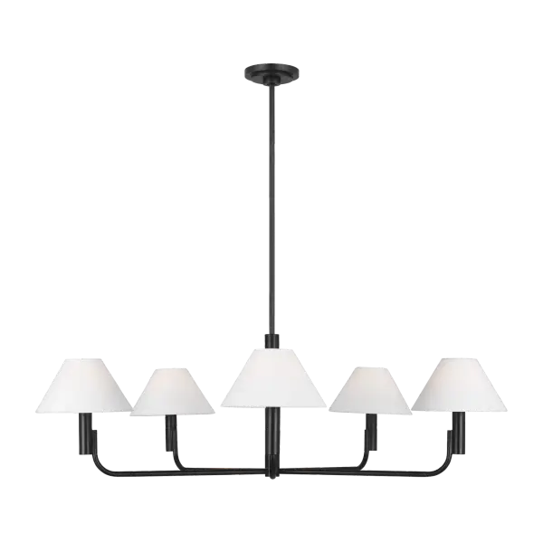 Colfax Large Chandelier in Aged Iron - Image 1