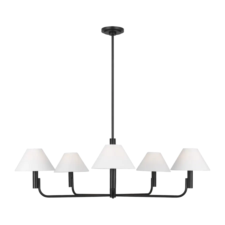 Colfax Large Chandelier in Aged Iron - Image 1