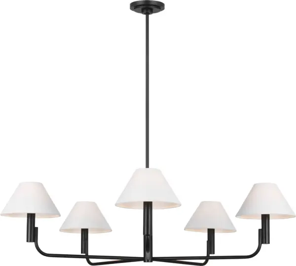 Colfax Large Chandelier in Aged Iron - Image 2