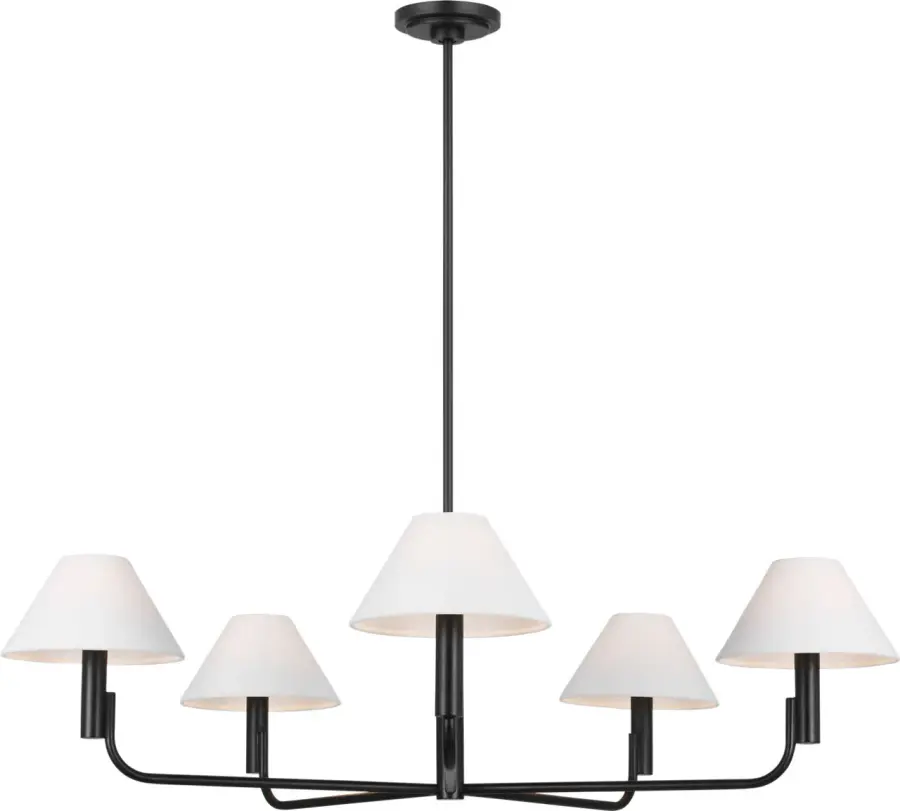 Colfax Large Chandelier in Aged Iron - Image 2