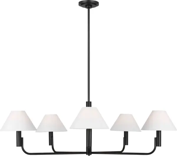 Colfax Large Chandelier in Aged Iron - Image 4