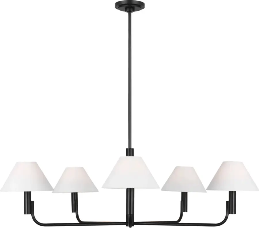Colfax Large Chandelier in Aged Iron - Image 4