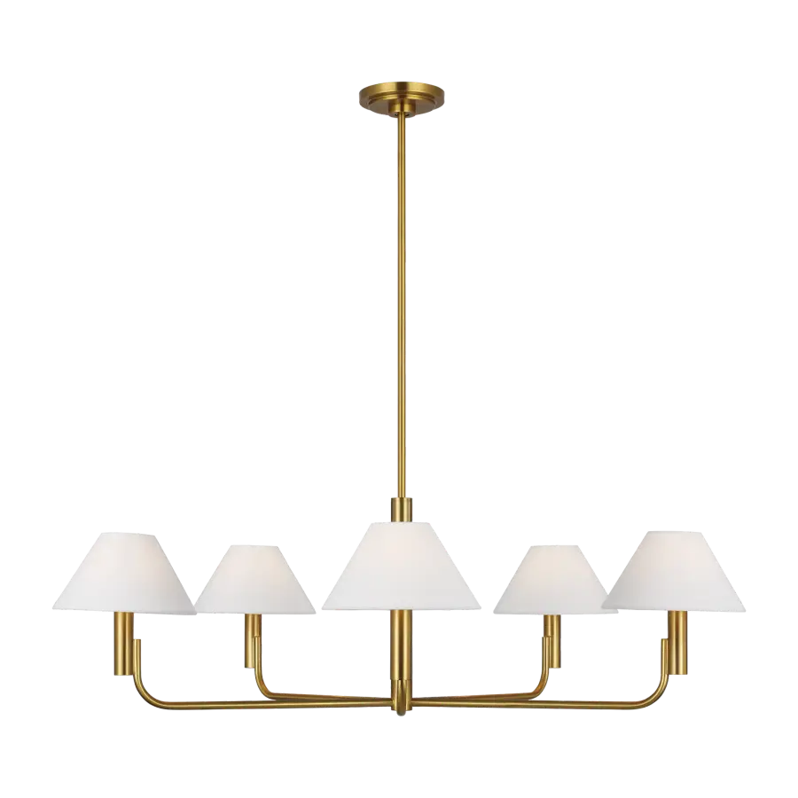 Colfax Large Chandelier in Burnished Brass - Image 1